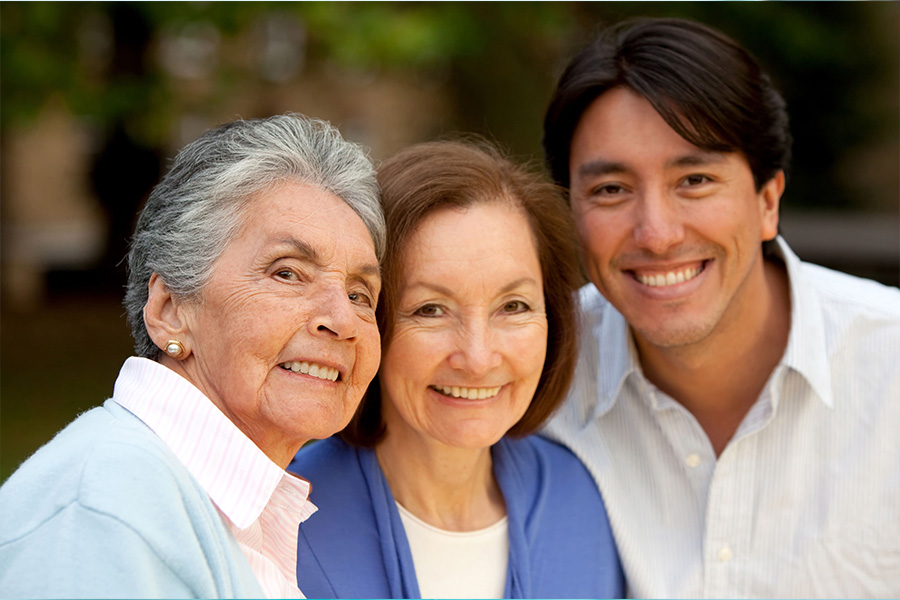 Adult patients representing family dental care at Cornwall Dental Arts